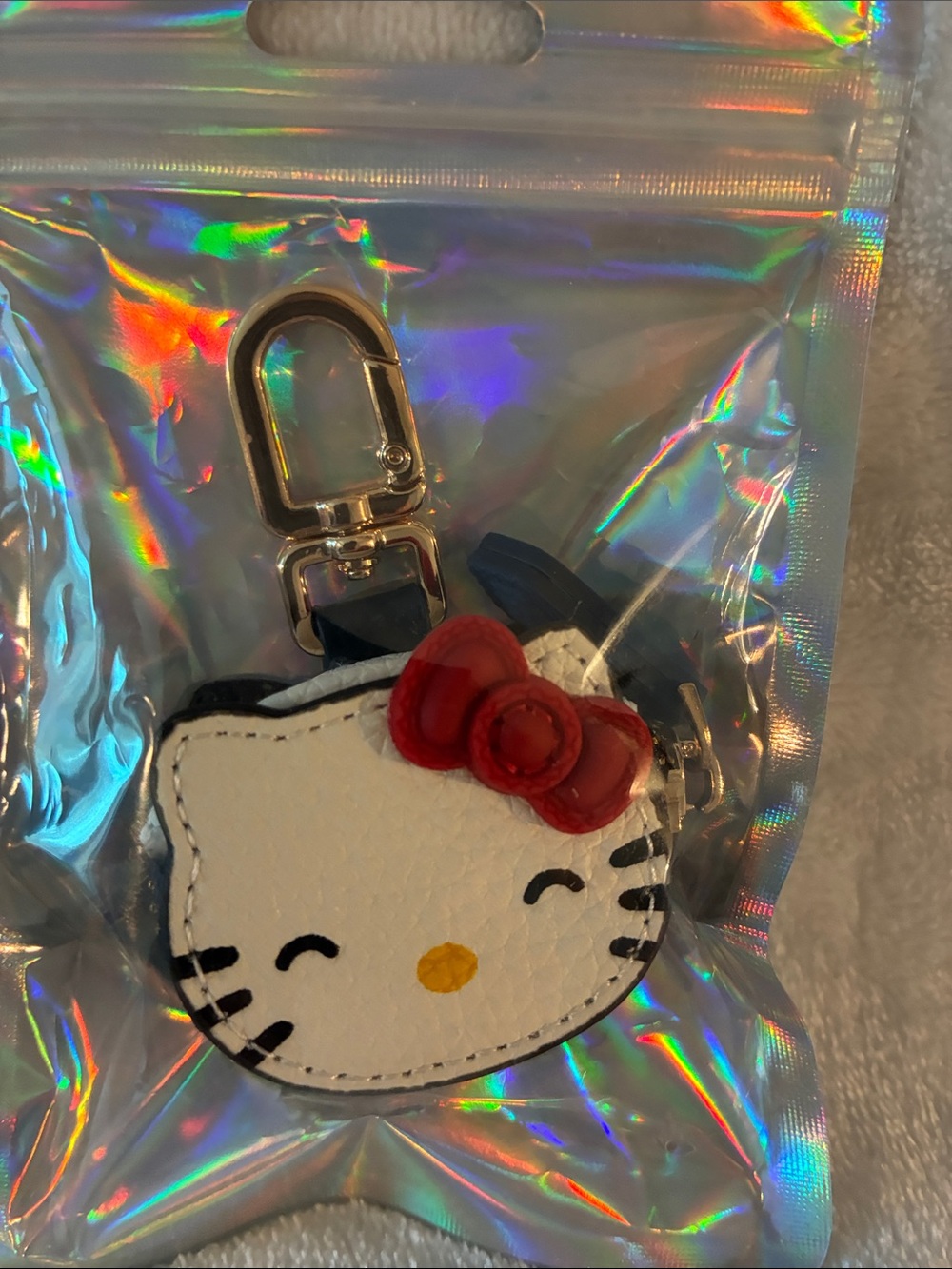 Hello Kitty White Face Keychain/coin purse. NIP